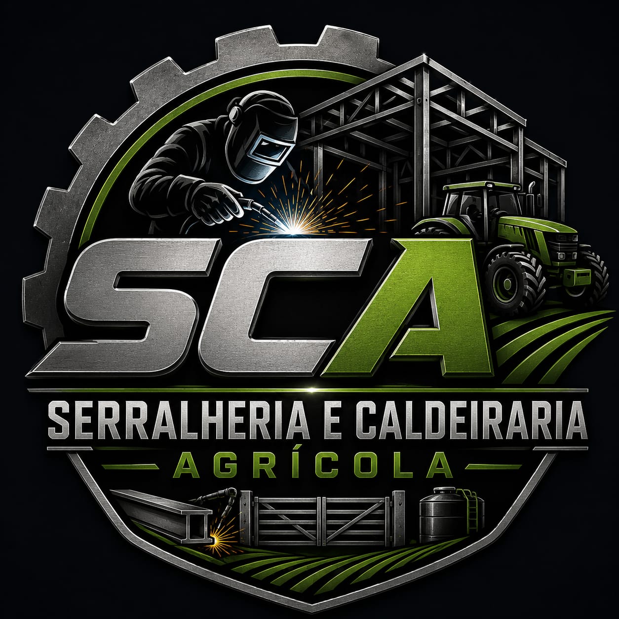 Logo da SCA - Serralheria e Caldeiraria Agrícola